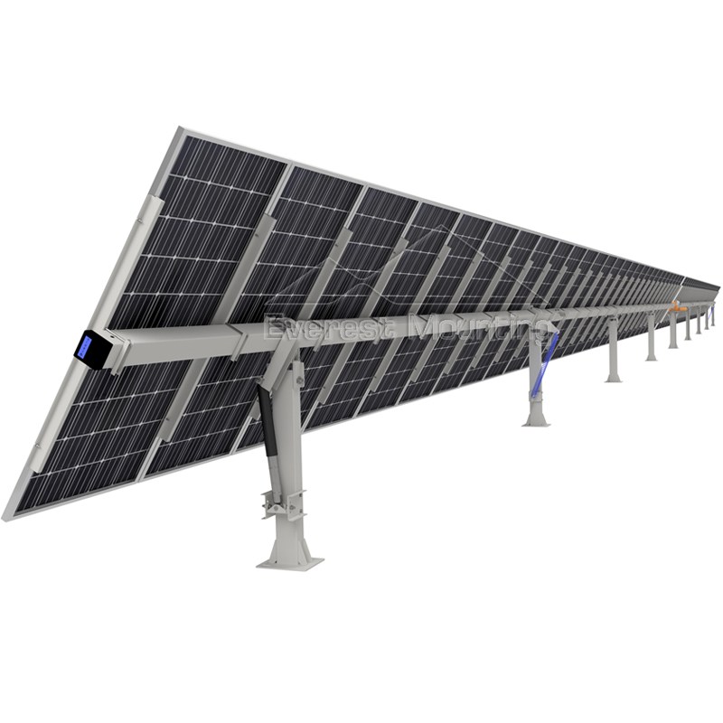 Commercial single axis sun solar tracking system