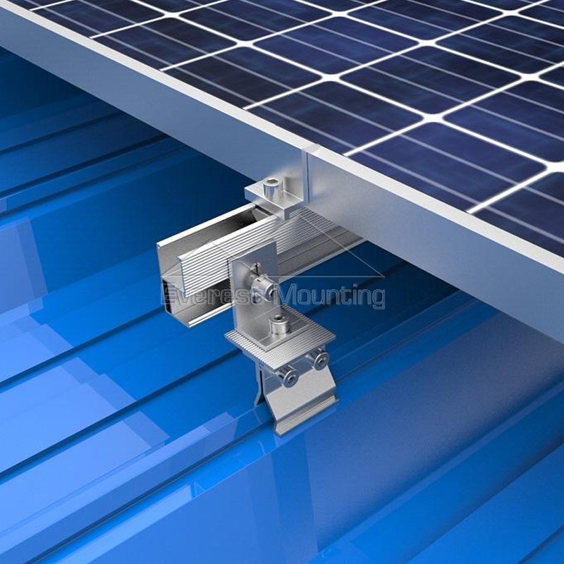 Metal Roof Solar Mounting System with Solar Roof Clamp