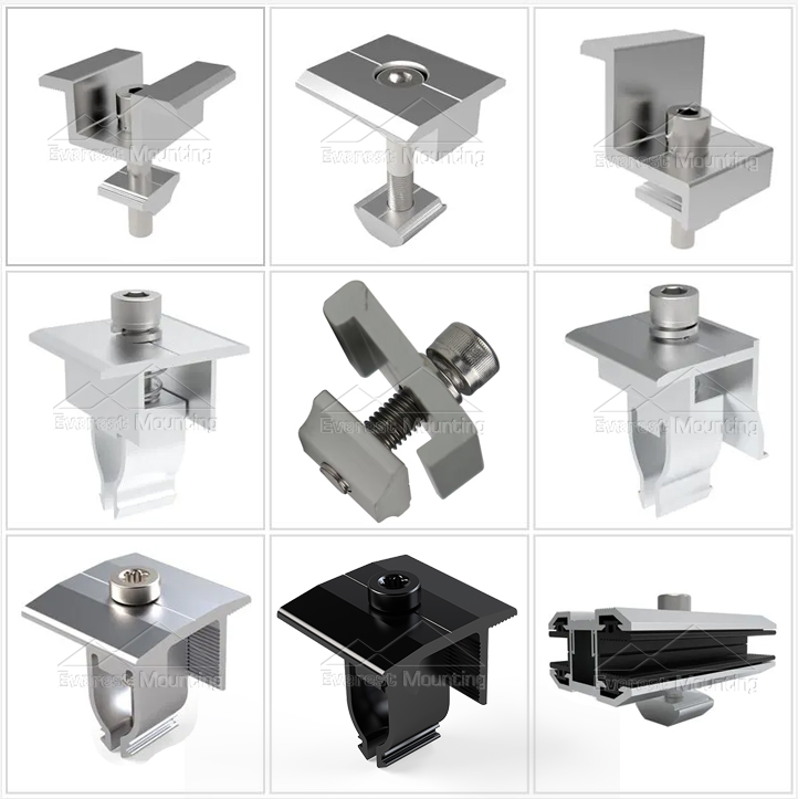 Wholesale Aluminum Solar Panel Mid And End Clamps