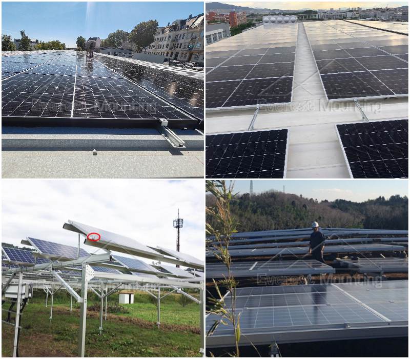 solar panel mid and end clamps