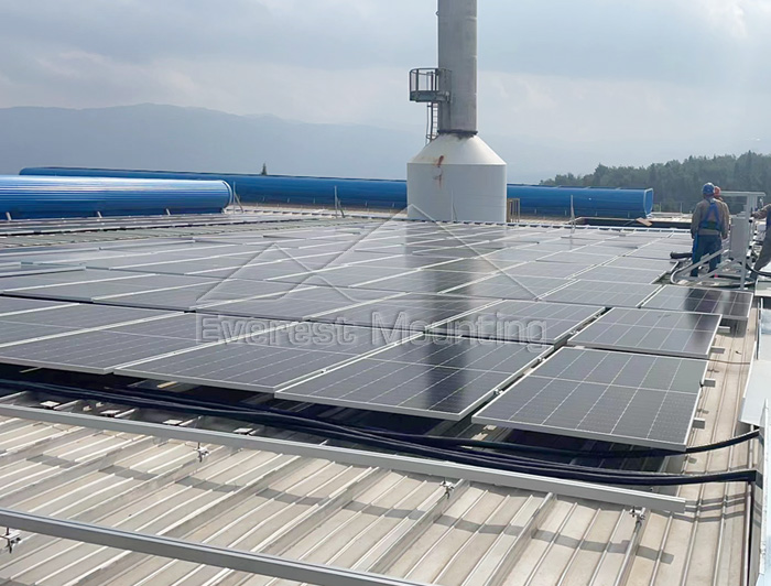 5.8 MW Standing Seam Solar Roof  Mounting System Project
