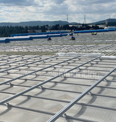 5.8MW-Standing Seam Solar Roof Mounting System Solution in Thailand